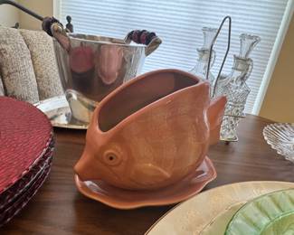 Ceramic fish planter 