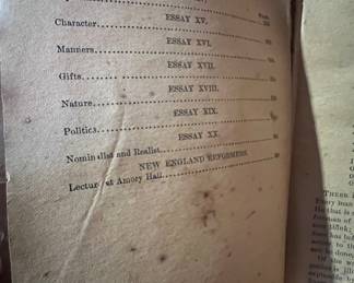 1897 Essays by Ralph Waldo Emerson first and second series