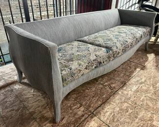 modern upholstered tapered couch