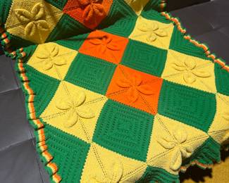 vintage crochet trow