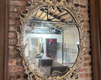 Ornate carved mirror