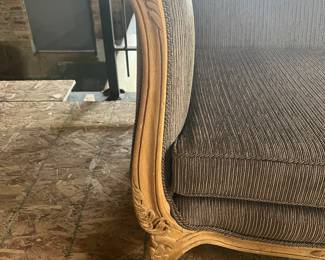 French style sleigh arms sofa