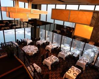 John Hancock Signature Room Ceiling Lighting fixtures