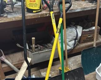 Assorted Garden and Cleaning Tools