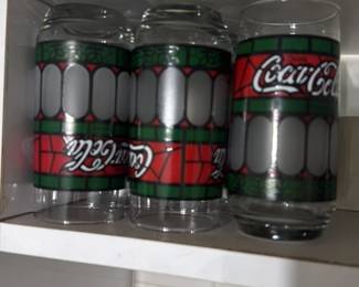 Coca-Cola "Stained Glass" Tumblers (Set of 3)