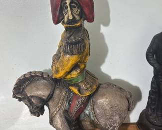 Vintage Jester Riding a Horse Figurine