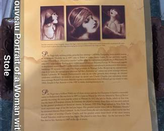 Art Nouveau Portrait of a Woman with Fur Stole