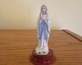 Porcelain Figurine of Our Lady of Lourdes