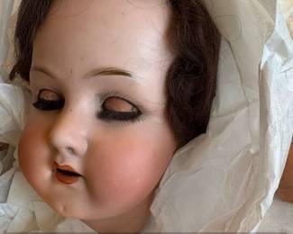 Antique German Bisque Doll Head and Body Parts by Simon Halbig second image