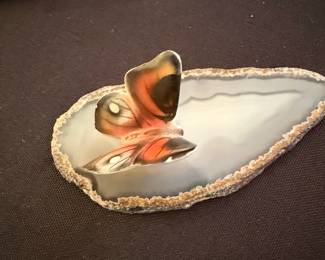 Agate Slice Butterfly