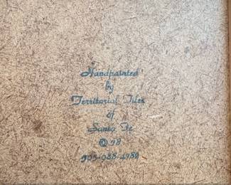 Territorial Tiles of Santa Fe Handpainted Sun Tile second image