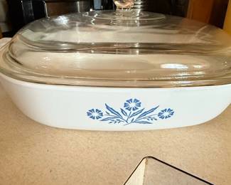 CorningWare Blue Cornflower Casserole dish 