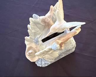 Global Art Born Free Porcelain Music Box with Birds second image