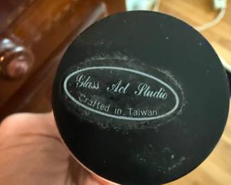 Iridescent Art Glass Perfume Bottle third image