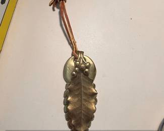 Virginia Metalcrafters Holly Leaf Paper Clip or Bookmark
