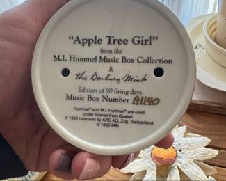M.I. Hummel Apple Tree Girl Music Box by The Danbury Mint second image