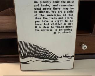 Inspirational Verse Plaque with Coastal Artwork