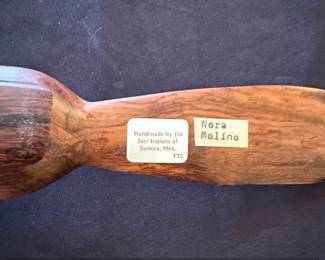 HandCarved Wooden Bird Letter Opener by Nora Molino Seri Indian third image