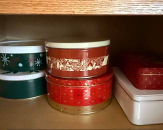 Vintage Christmas Tins Pilgrim Fruit Cake