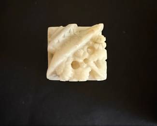 Chinese Tianhuang Stone Seal with Dragon Carving