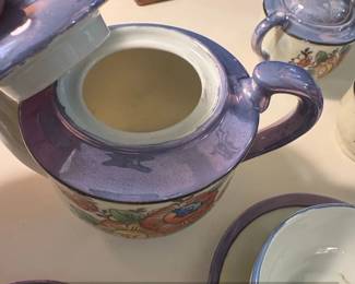 Vintage Japanese Lusterware Childrens Tea Set fourth image