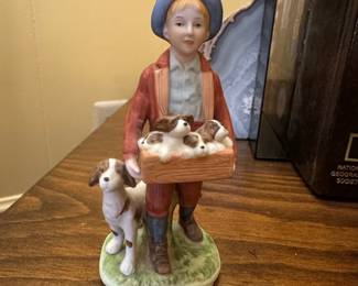 "Puppy Love" figurine by Norman Rockwell 