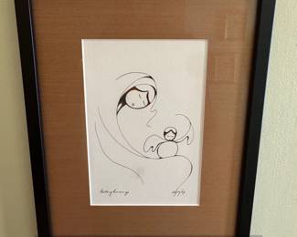 Daphne Odjig Getting His Wings Serigraph Print