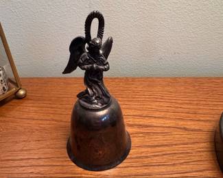 Vintage Danbury Mint 1974 Silver Plated Angel Bell 