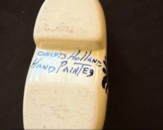 Vintage Delft Blue HandPainted Clog Ashtray third image