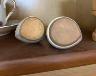 Pair of Peter Pots Pottery BirdShaped Cruets with Cork Stoppers third image