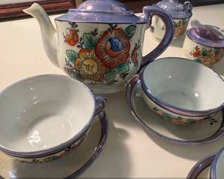 Vintage Japanese Lusterware Childrens Tea Set third image
