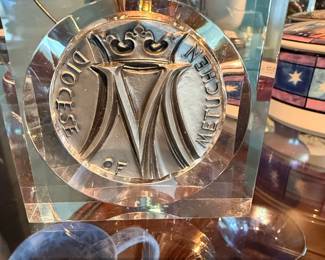 Diocese of Metuchen Silver Jubilee Crystal Commemorative third image