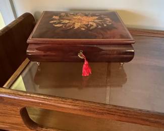 Vintage Reuge Italian Marquetry Music Box