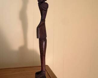 Carved Wooden Figurine of Don Quixote third image