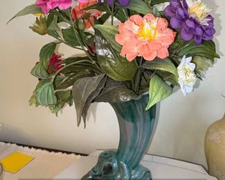 Stangl Pottery Fountain Vase with Flowers