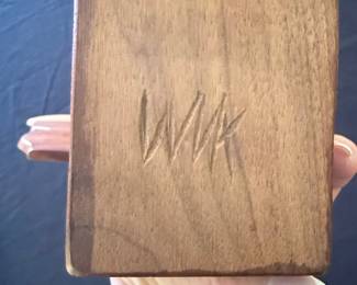 Wooden Butterfly Sculpture with Stand third image