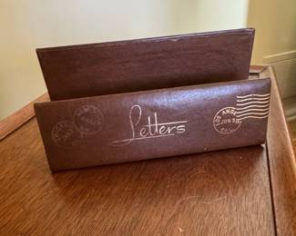 Vintage Letters Desk Organizer