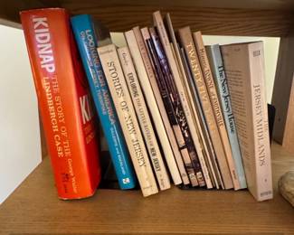 Collection of New Jersey History Books, including Kidnap The Story of the Lindbergh Case