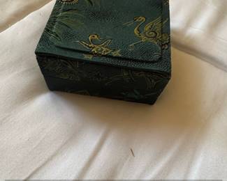 Chinese Blue and White Dragon Seal Paste Box with West Lake Seal Paste fourth image