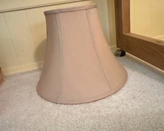 Bell Lamp Shade Beige Silk Fabric