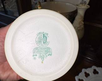 Belleek Pottery Shamrock Basketweave Mug second image