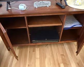 Solid Oak Media Console or TV Stand second image