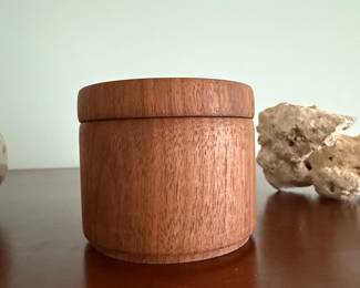 HandTurned Wooden Salt Box