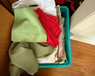 Vintage Fabric Scraps and Notions