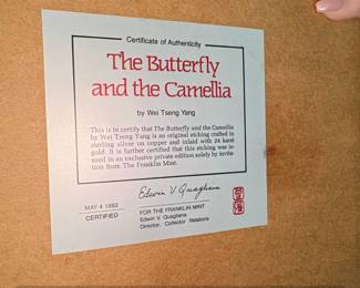 The Quail of the Golden Maple and The Butterfly and the Camellia Etchings by Zhang ShouCheng and Wei Tseng Yang sixth image