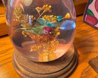 Resin Egg Diorama with Birds and Nest third image