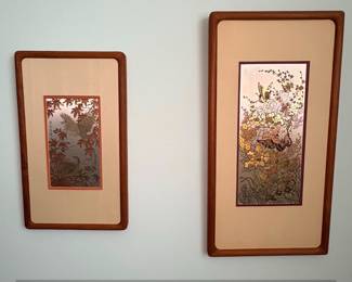 The Quail of the Golden Maple and The Butterfly and the Camellia Etchings by Zhang ShouCheng and Wei Tseng Yang
