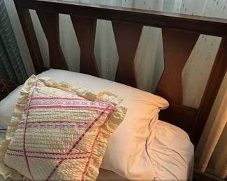 MidCentury Modern Walnut Headboard by United Furniture Co. second image