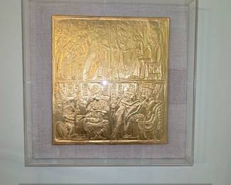 Metropolitan Museum of Art MMA Egyptian King Tut Gold Plaque