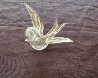Murano Style Glass Bird Figurine second image